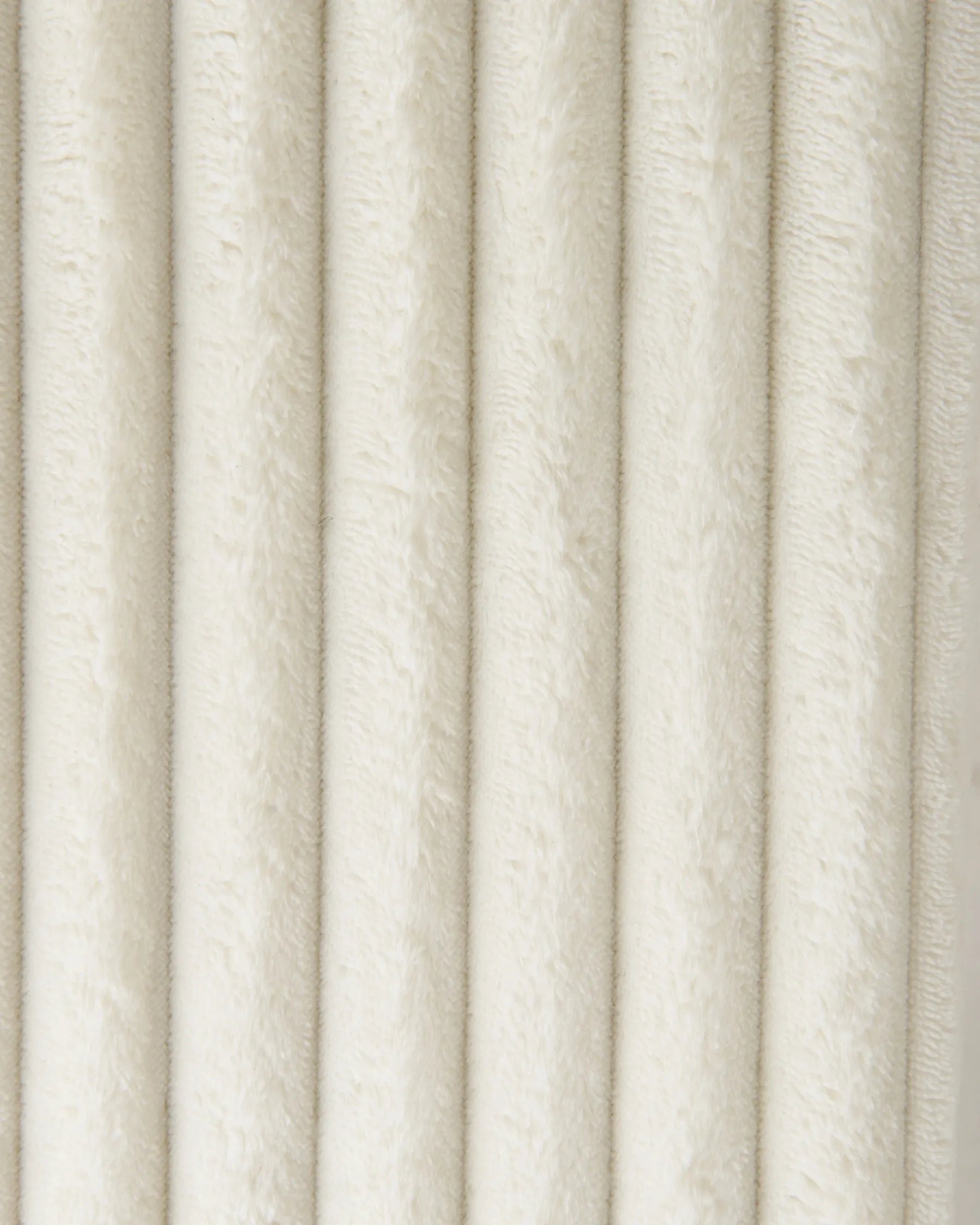 1 Drawer Bedside Table FLAYAT Corduroy Off-White