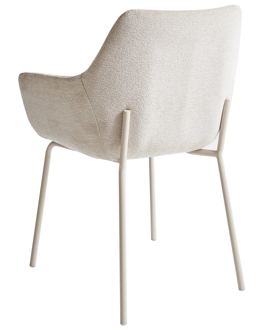 Set of 2 Dining Chairs Chenille Light Beige