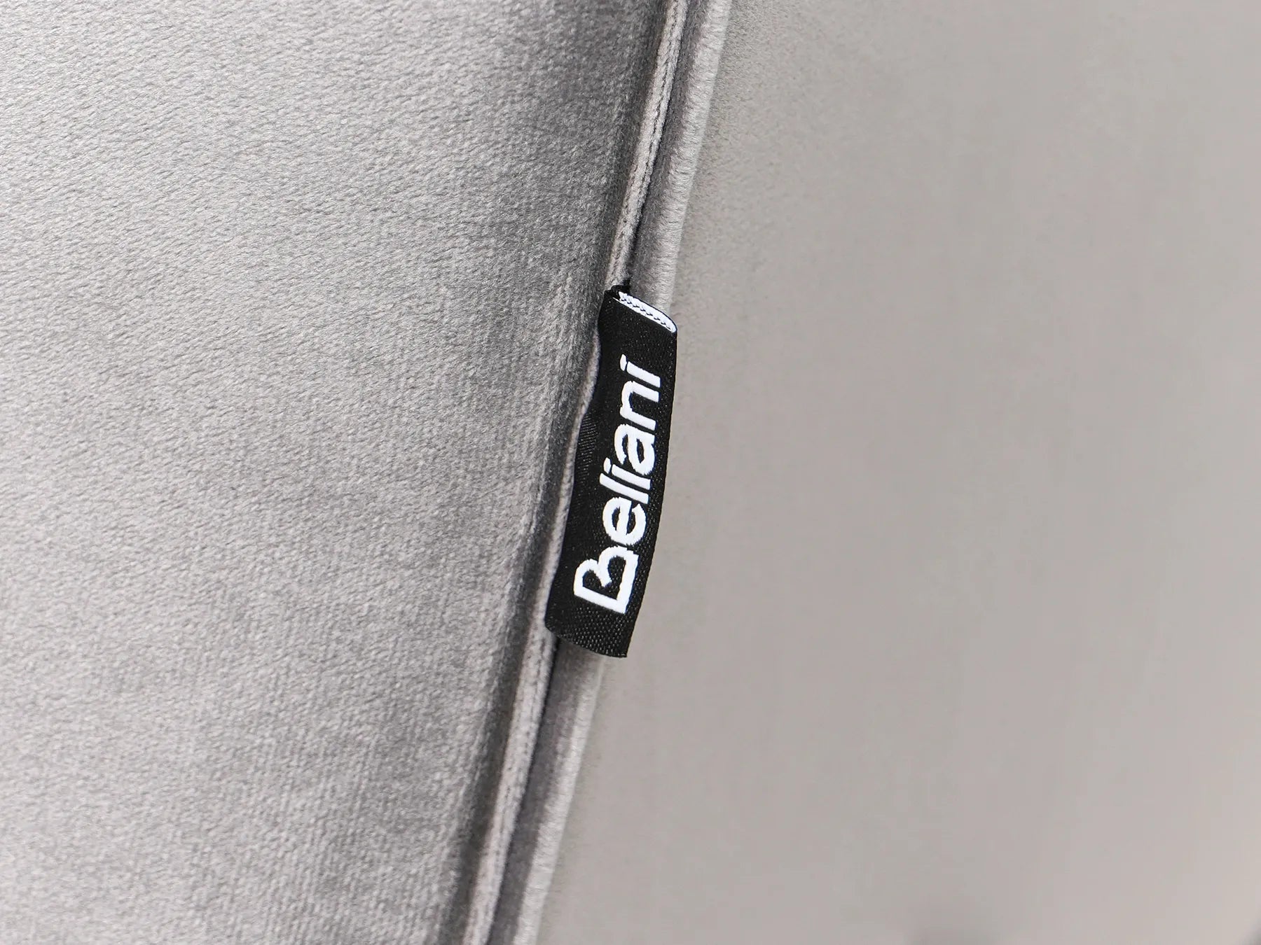 Sofa Bed 3 Seater SELNES Velvet Light Grey