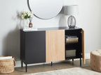 Cabinet BLYTHE Natural Ash Wood Black