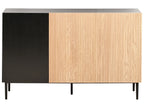Cabinet BLYTHE Natural Ash Wood Black