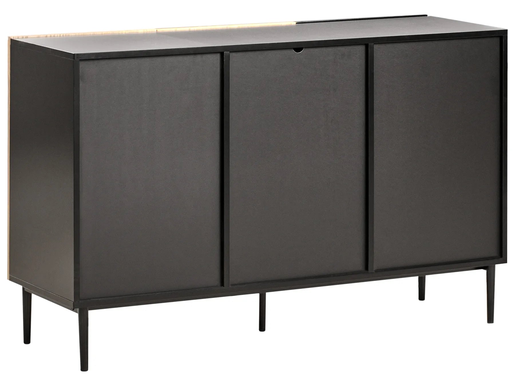 Cabinet BLYTHE Natural Ash Wood Black