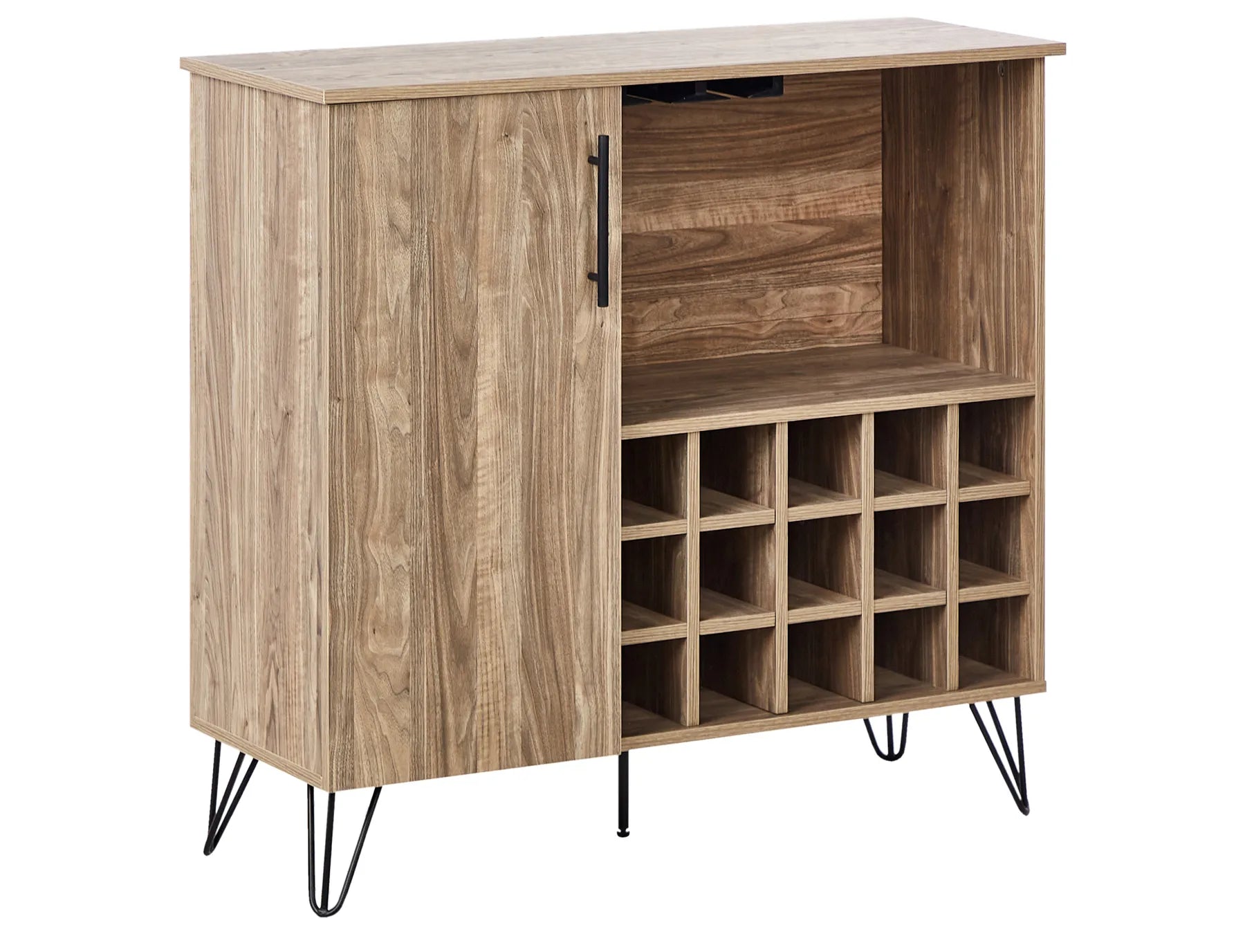 Wine Cabinet ELISTON Light Brown