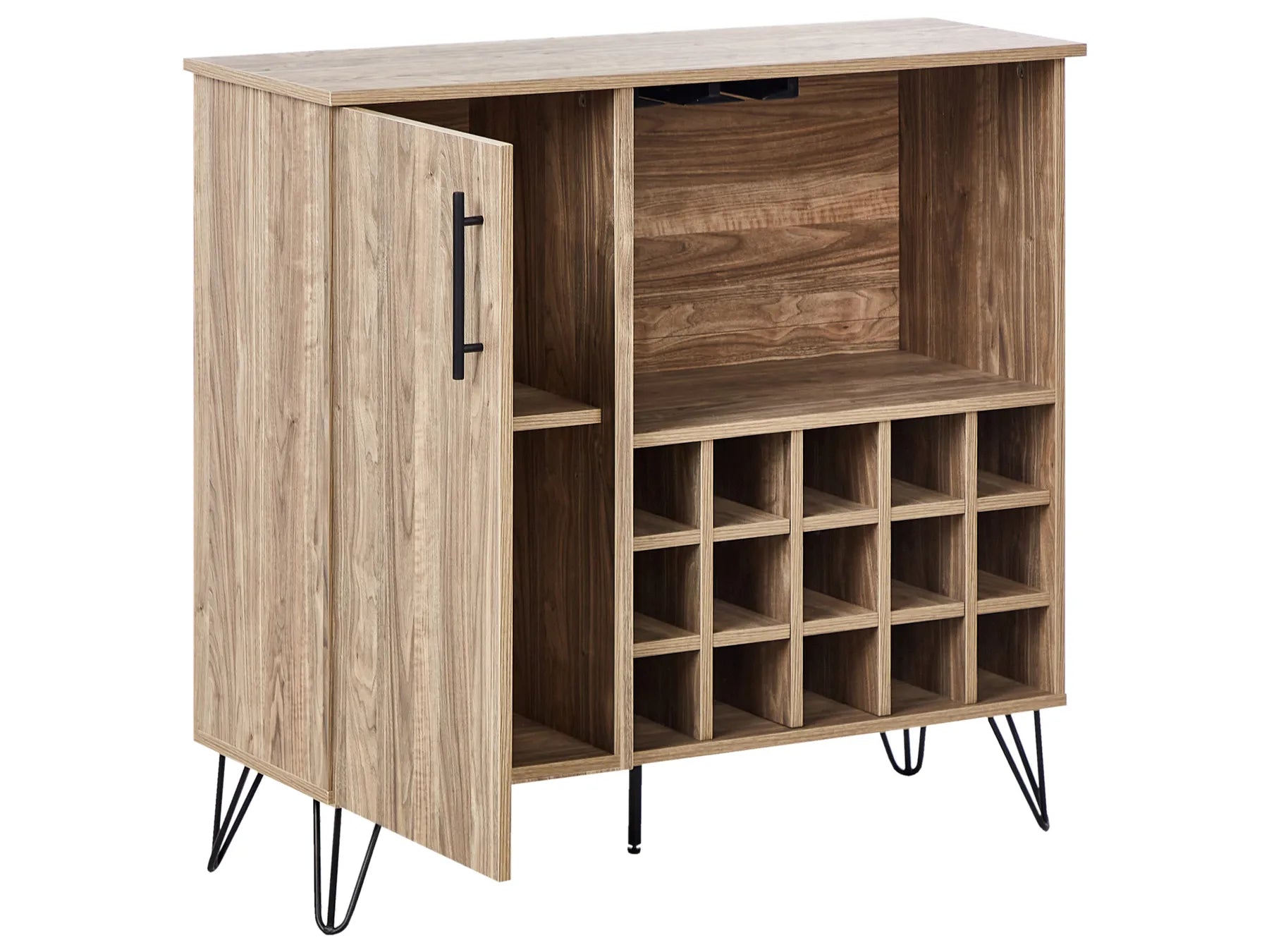 Wine Cabinet ELISTON Light Brown