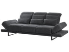 Sofa 3 Seater IKAST Fabric Black