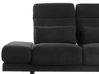 Sofa 3 Seater IKAST Fabric Black