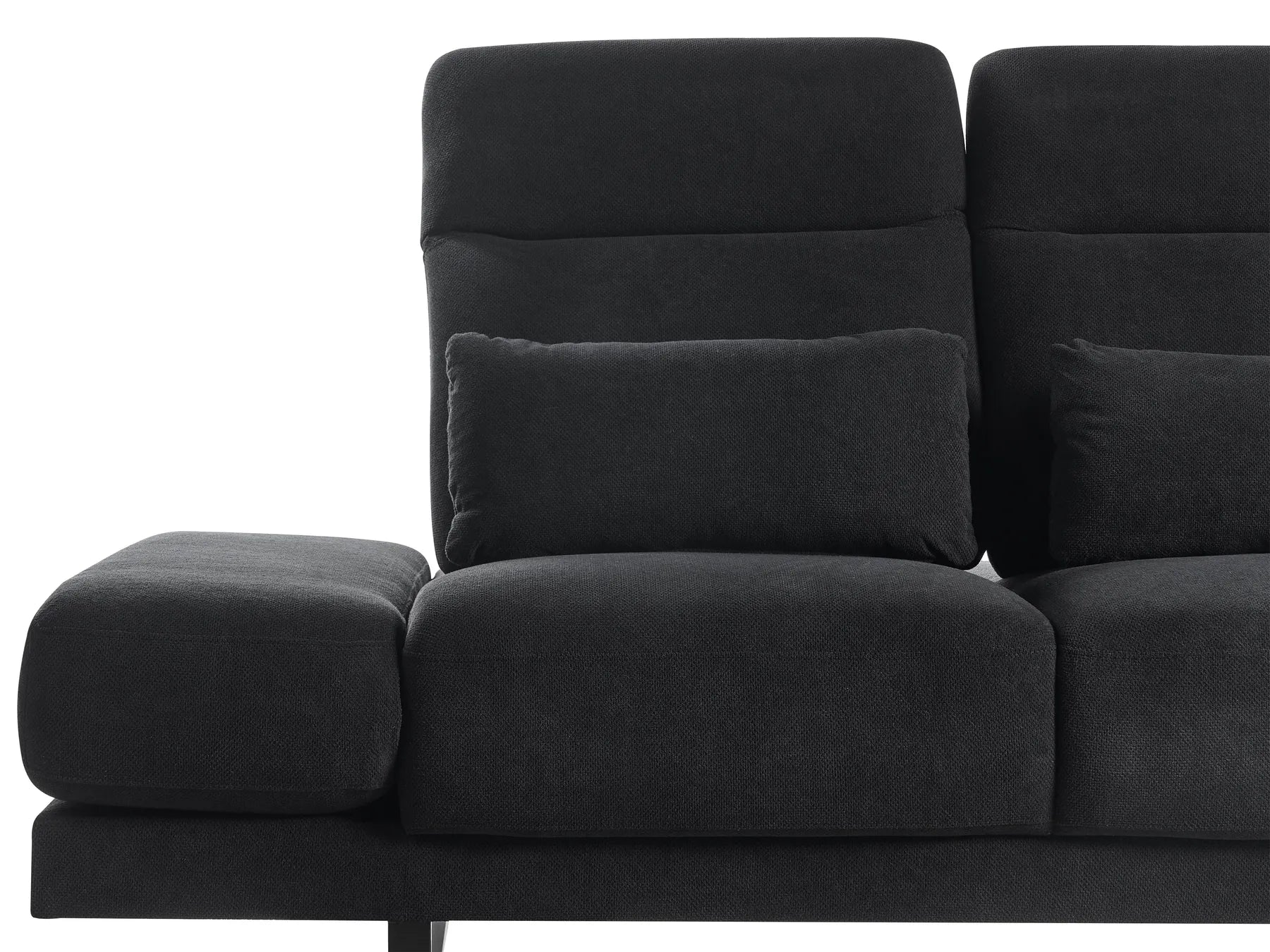 Sofa 3 Seater IKAST Fabric Black