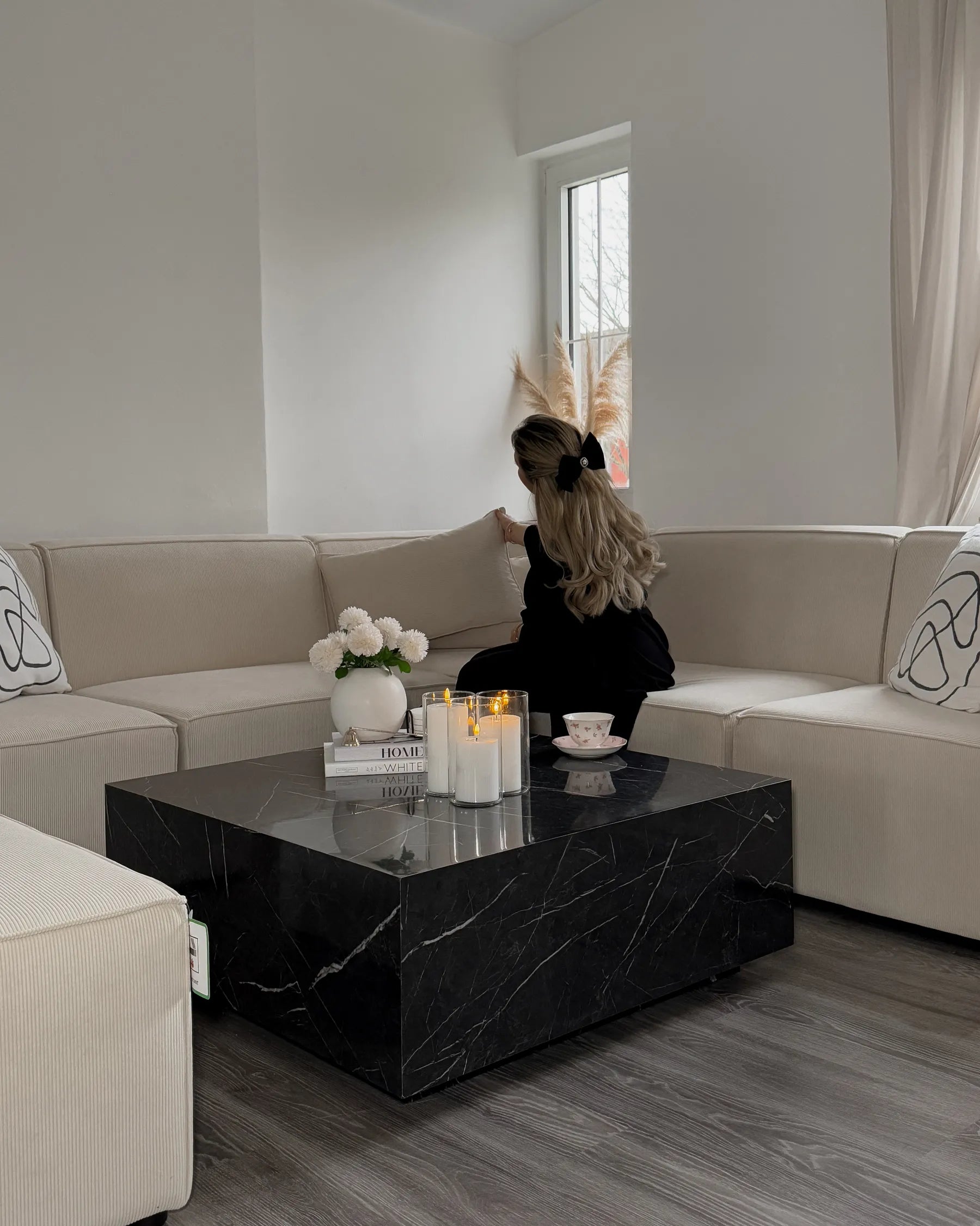 1-Seat Section LEMVIG Corduroy Light Beige