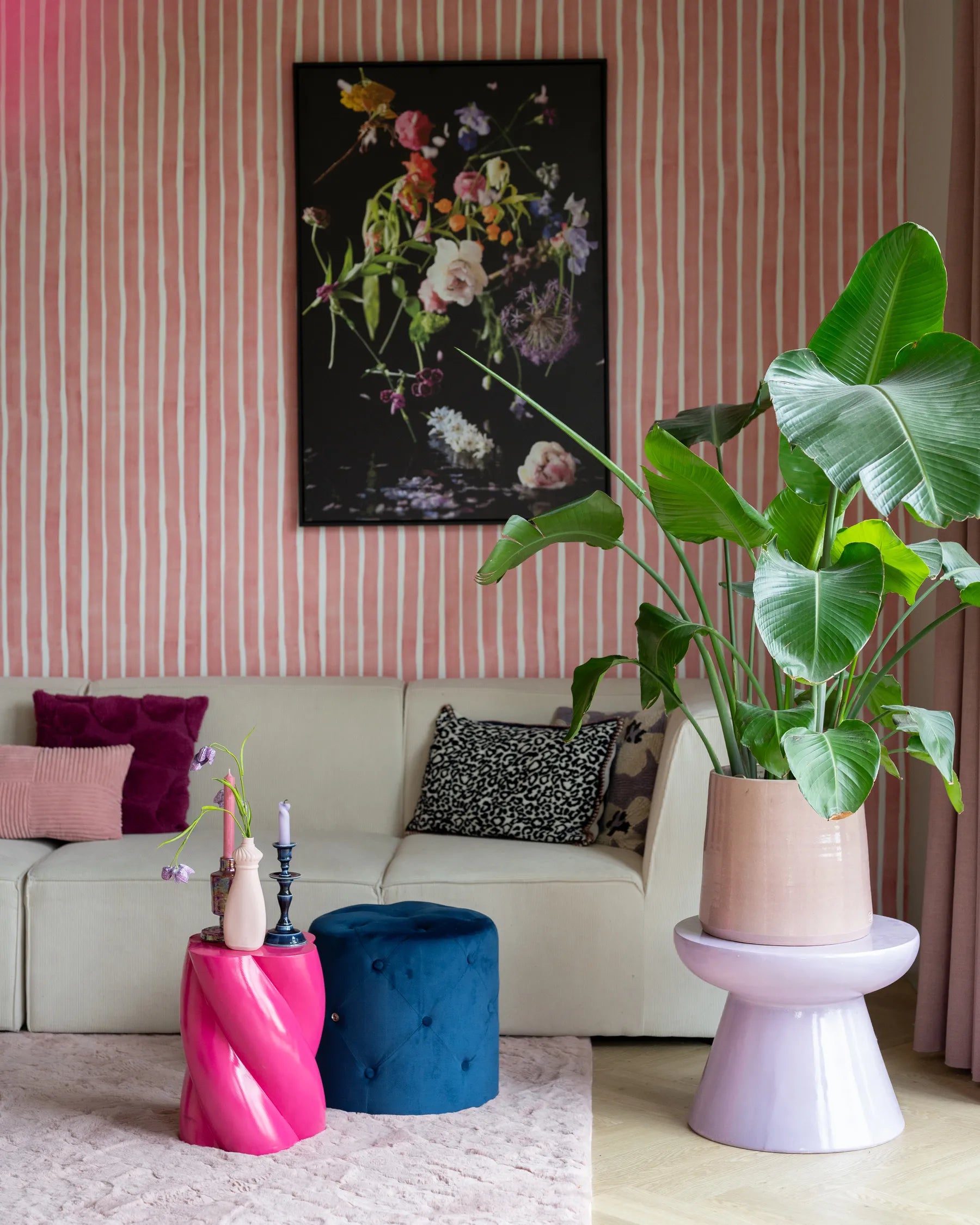 Modular Sofa 3 Seater LEMVIG Corduroy Light Beige