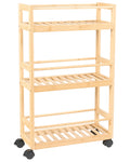 Shelving Unit QUINTAY Bamboo Wood Light Brown