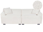 Sofa 3 Seater KORIO Boucle Off-White