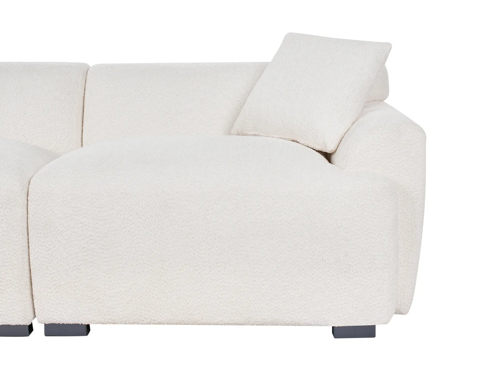 Sofa 3 Seater KORIO Boucle Off-White