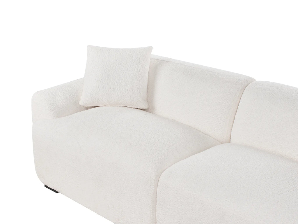 Sofa 3 Seater KORIO Boucle Off-White