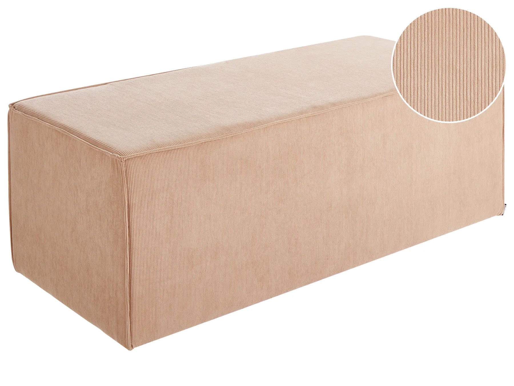 Pouffe VINITA Corduroy Beige