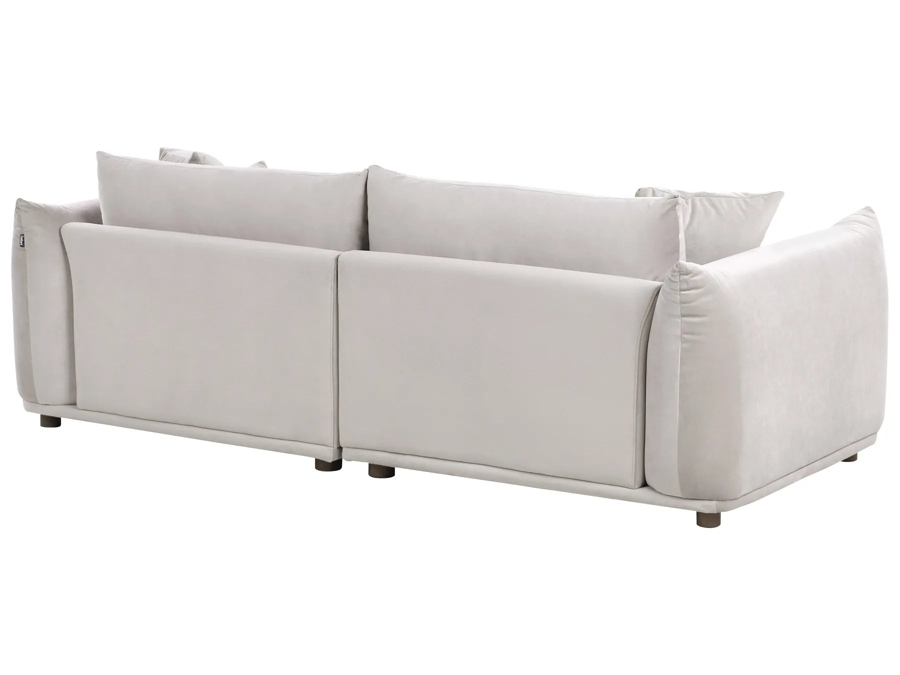 Living Room Set 5 Seater LUVOS Velvet Taupe