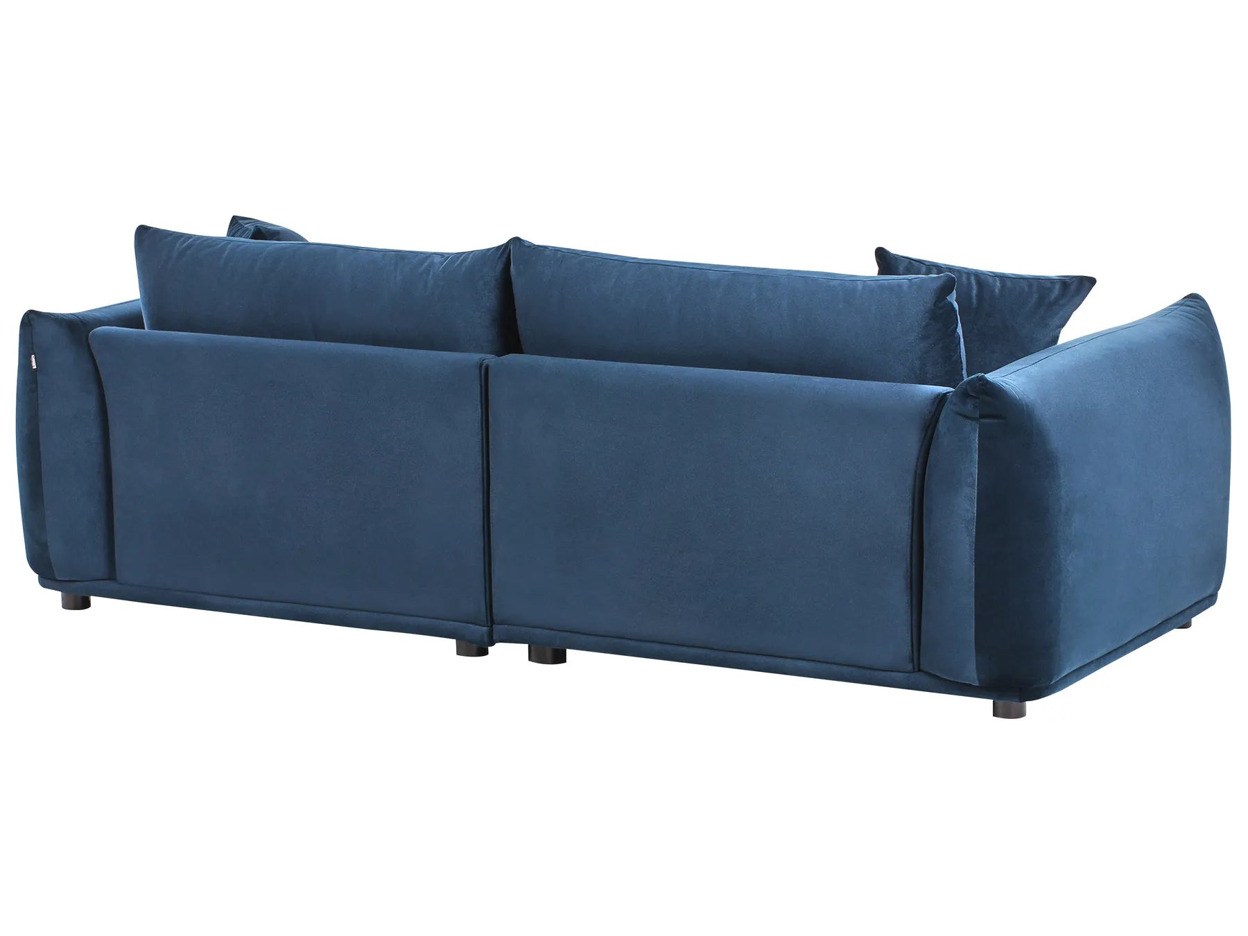 Living Room Set 5 Seater LUVOS Velvet Dark Blue