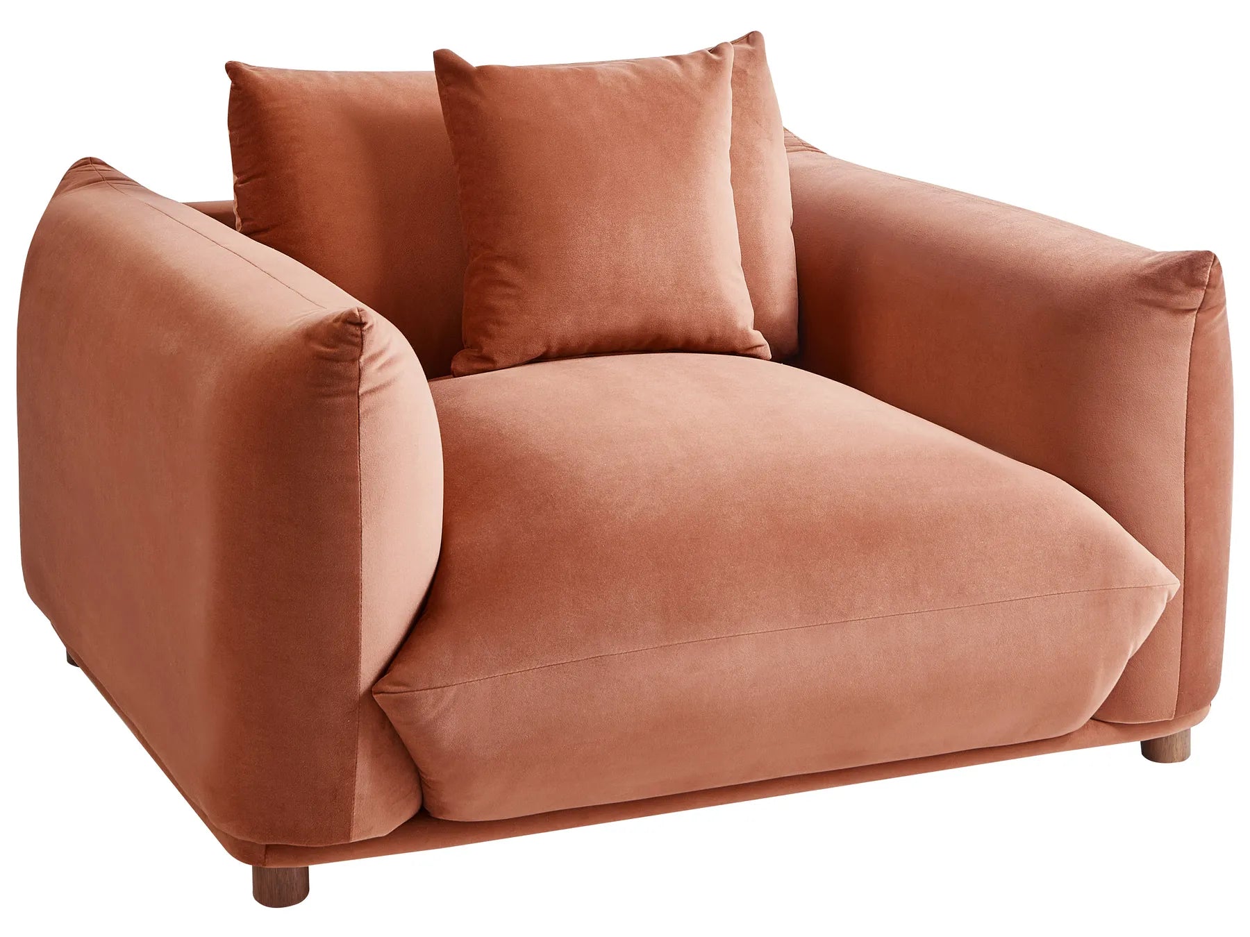 Living Room Set 5 Seater LUVOS Velvet Golden Brown