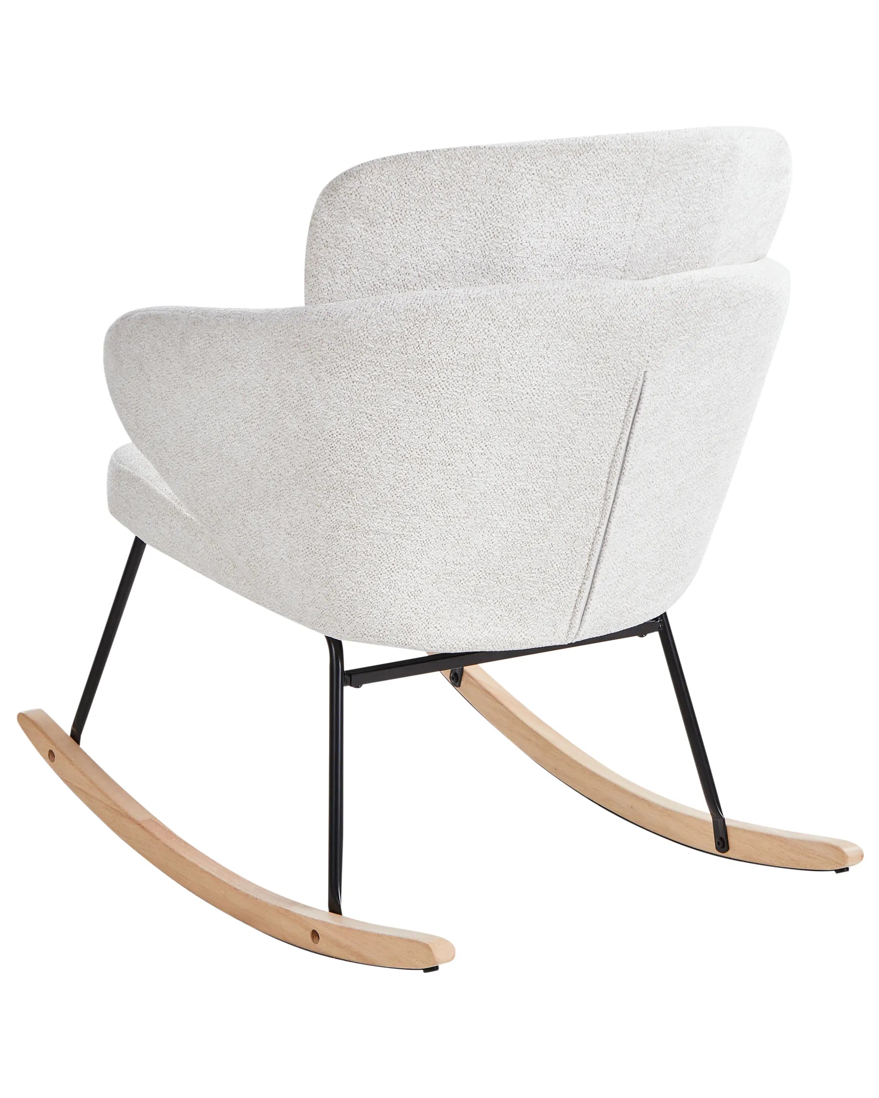 Rocking Chair VIKEN Fabric Off-White