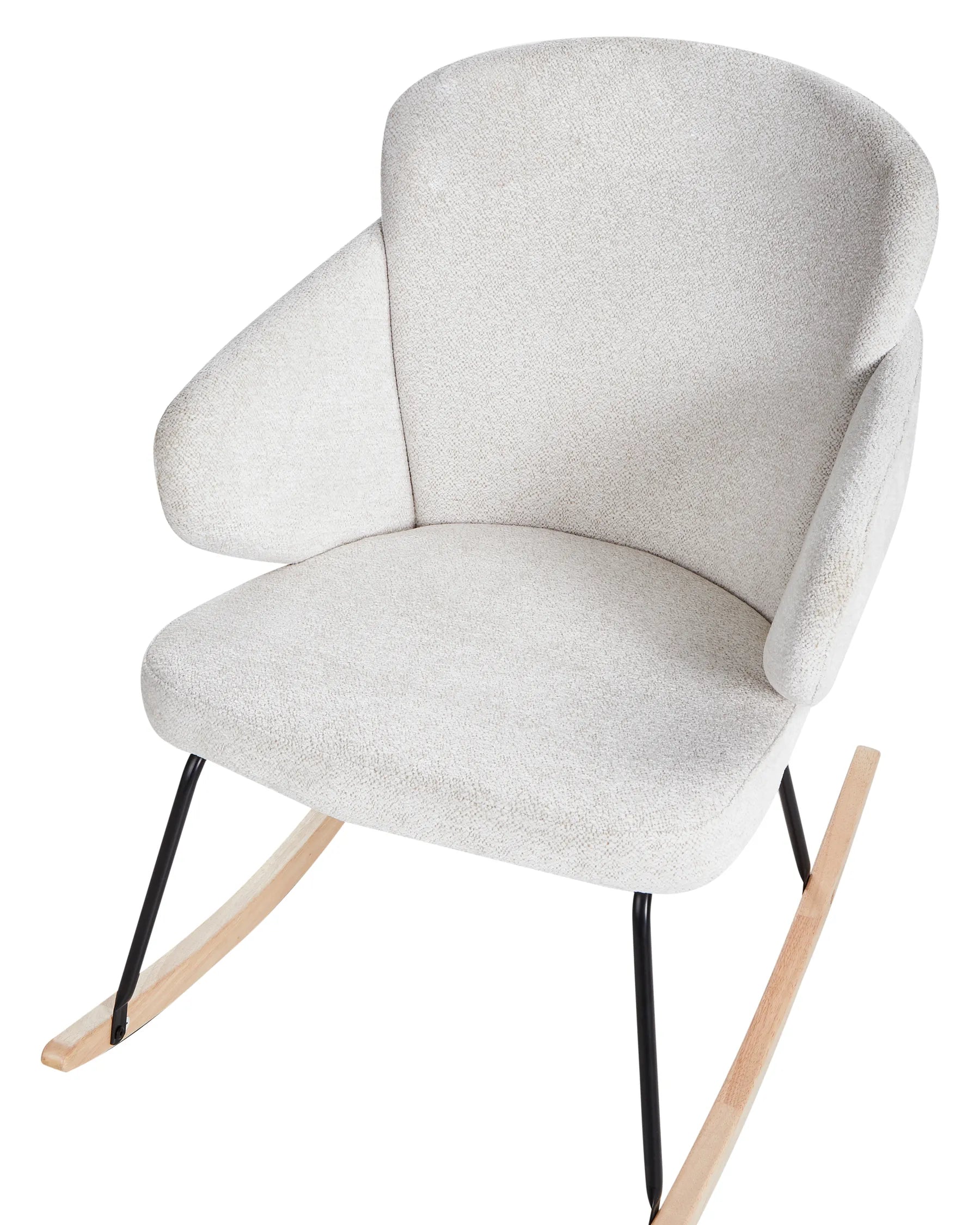 Rocking Chair VIKEN Fabric Off-White