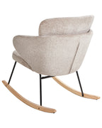 Rocking Chair VIKEN Fabric Taupe