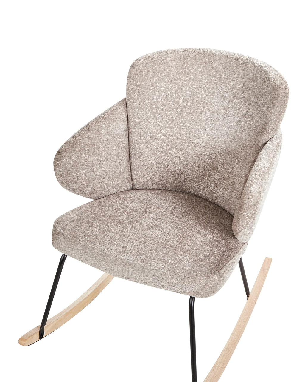 Rocking Chair VIKEN Fabric Taupe