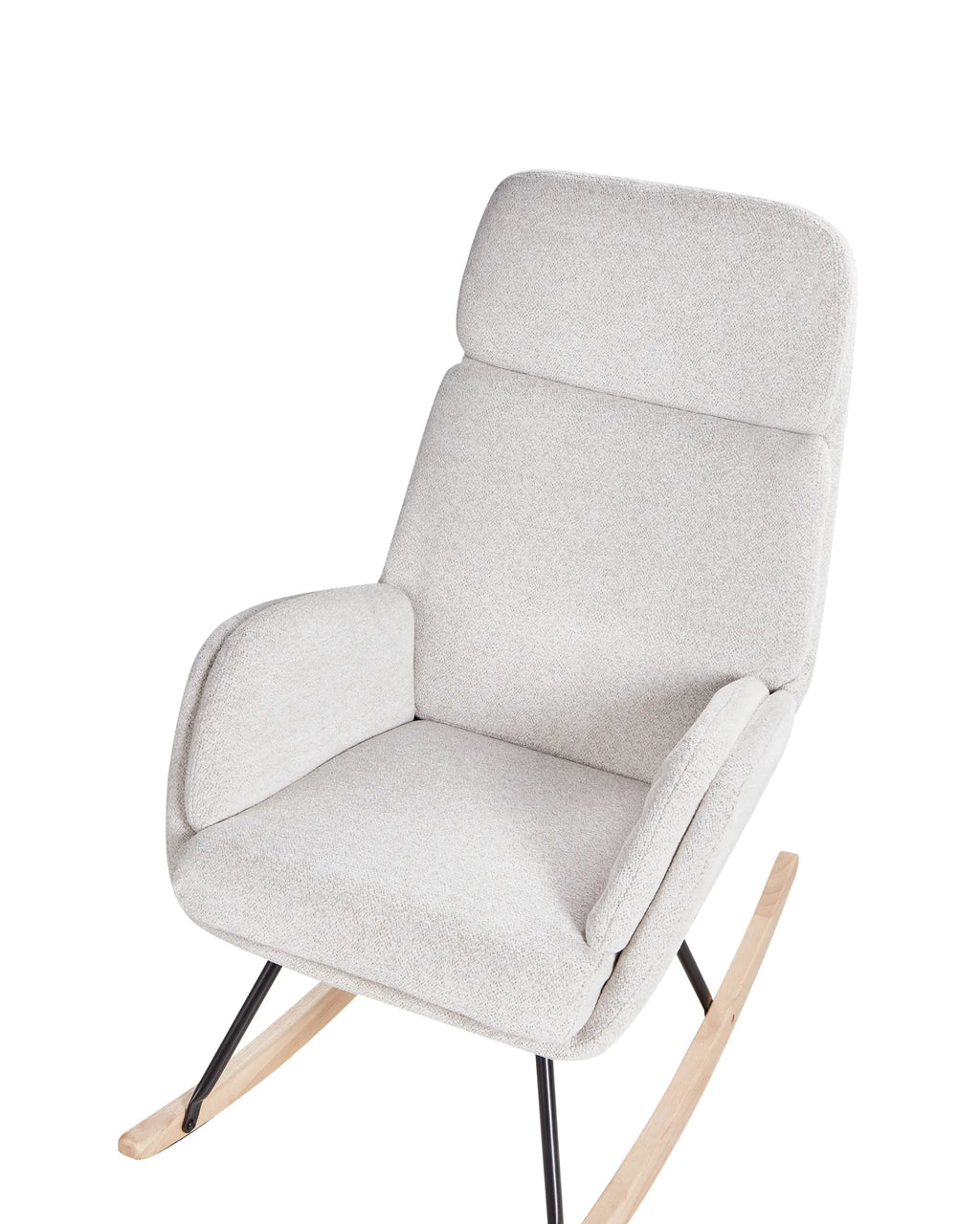 Rocking Chair KVELIA Fabric Off-White