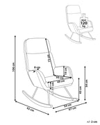 Rocking Chair KVELIA Fabric Off-White