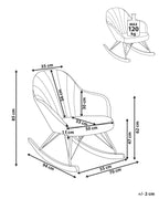 Rocking Chair SKALE Fabric Taupe