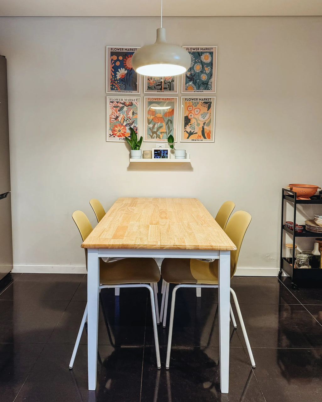 Extending Dining Table LOUISIANA Light Brown 120/160 cm 75 cm Wood