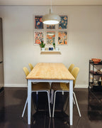 Extending Dining Table LOUISIANA Light Brown 120/160 cm 75 cm Wood