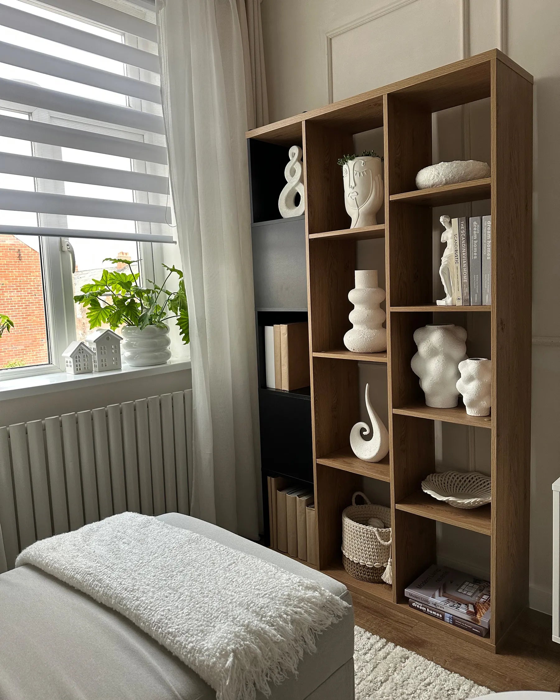 Bookcase BANGOR 175 cm Brown/ Black