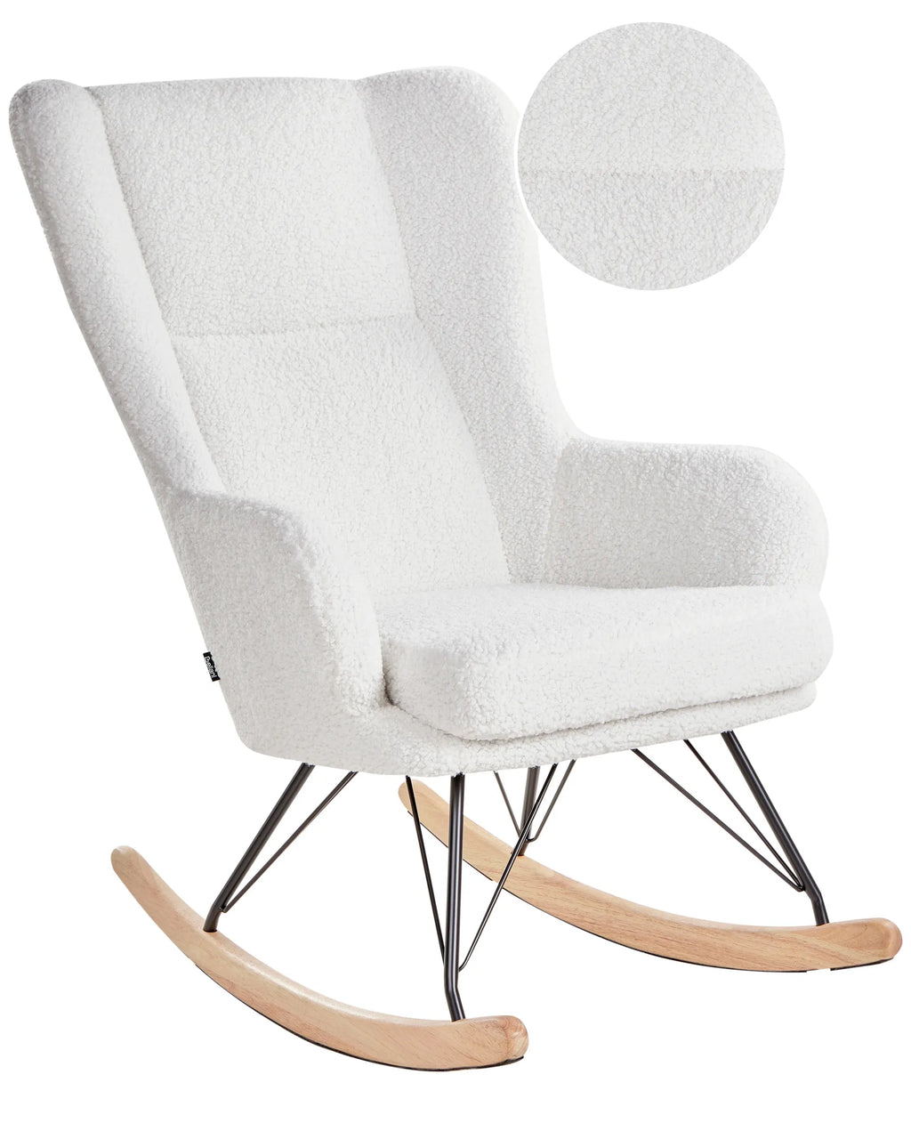 Rocking Chair LUOMA Boucle Off-White