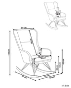 Rocking Chair LUOMA Boucle Off-White