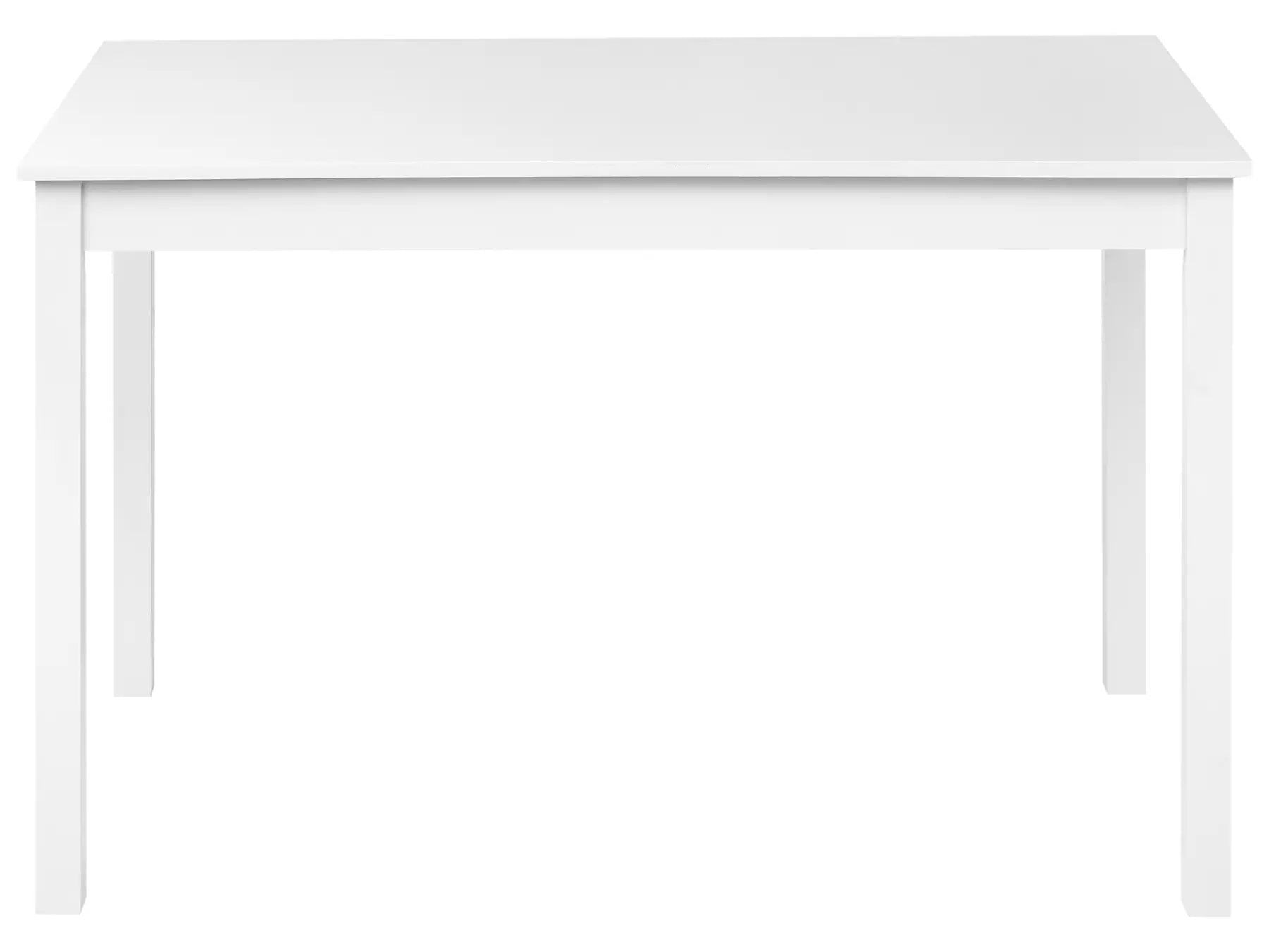 Dining Table BARLEE White 120 cm 75 cm Poplar Wood