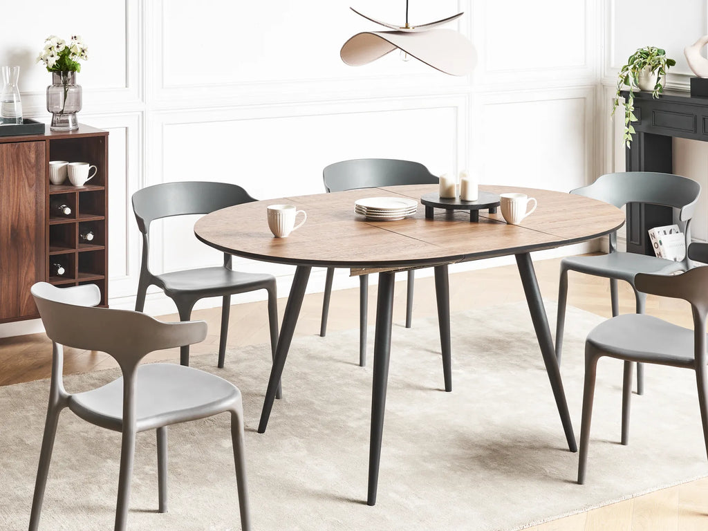 Extending Dining Table Brown 110/150 cm 112 cm