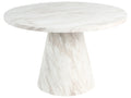 Dining Table MERE White Marble 120 cm 120 cm