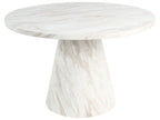 Dining Table MERE White Marble 120 cm 120 cm