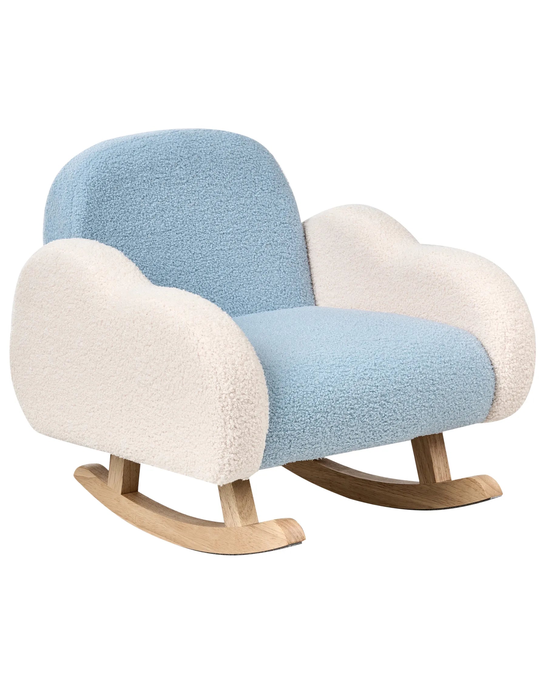 Kids Rocking Chair Cloud SKARE Boucle Light Blue