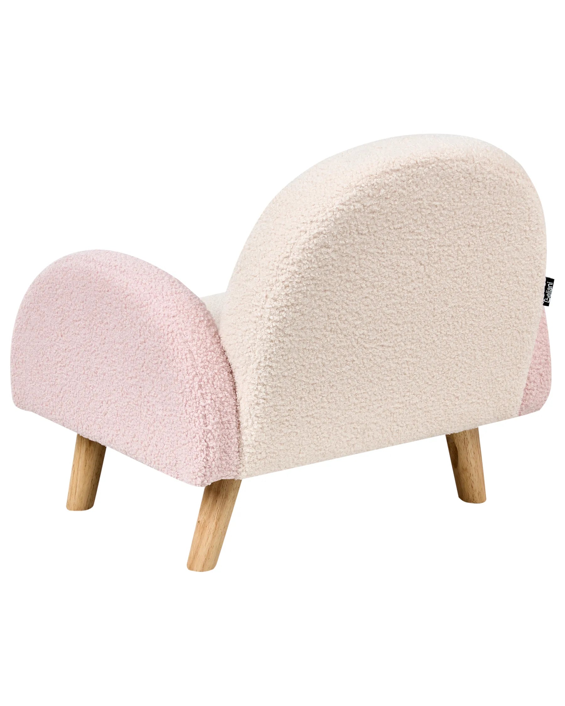 Kids Armchair Rainbow OMBO Boucle Pastel Pink