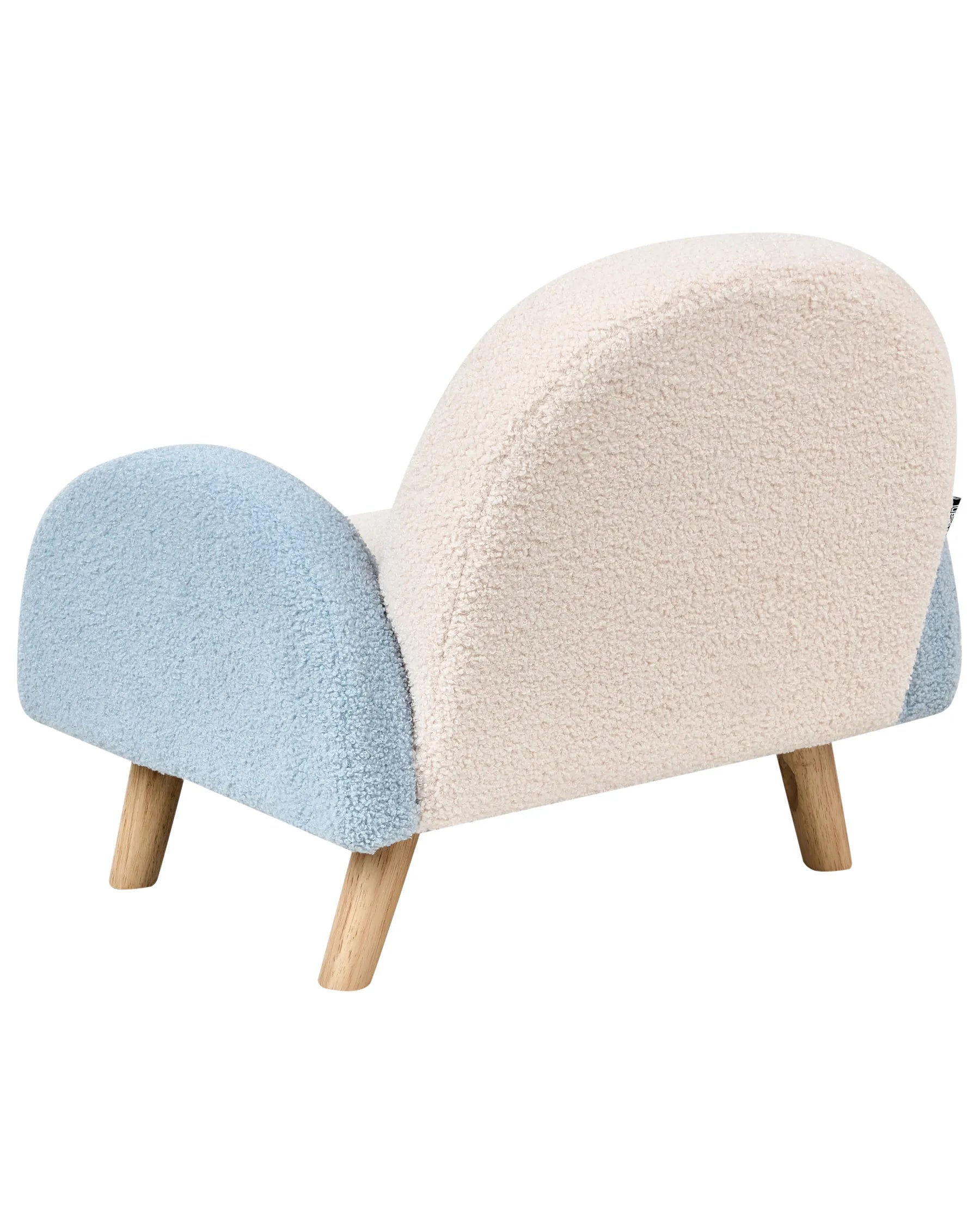 Kids Armchair Rainbow OMBO Boucle Light Blue