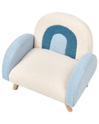 Kids Armchair Rainbow OMBO Boucle Light Blue