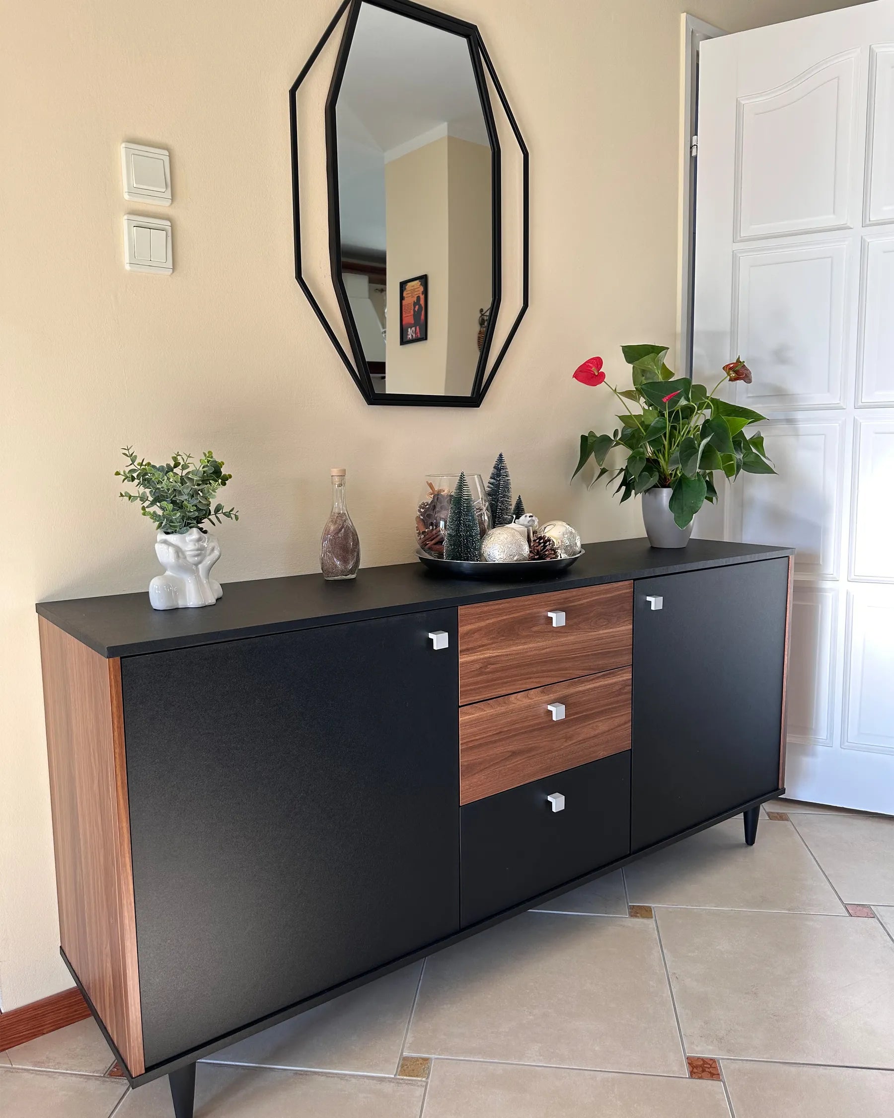 2 Door Sideboard KURO Black
