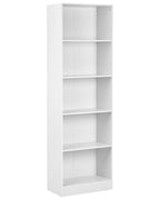 5 Tier Bookcase WINNIPEG 174 cm White