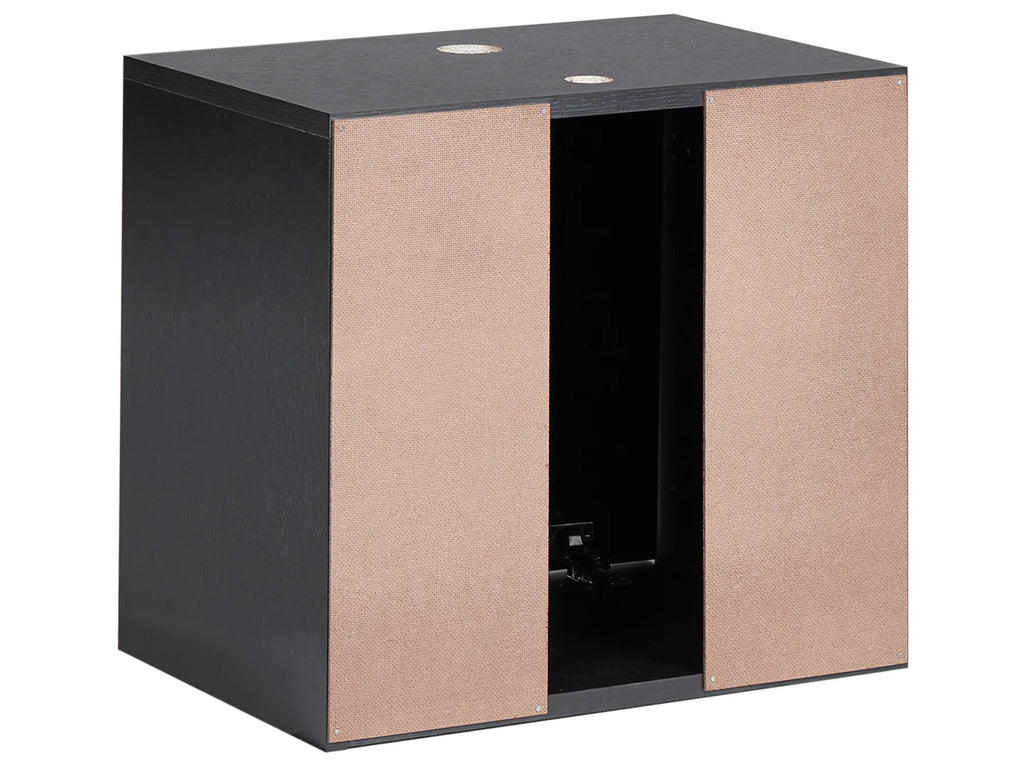 Wall Mounted Vanity Unit SUZANO 45 cm Black