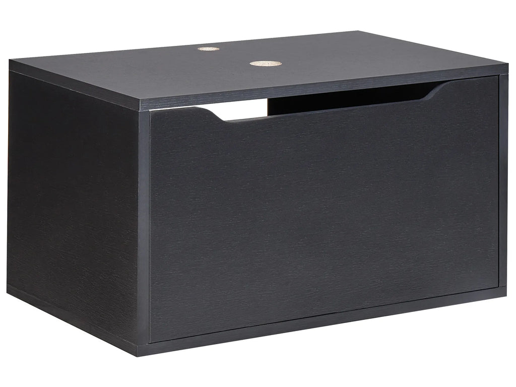 Wall Mounted Vanity Unit PETROLINA 60 cm Black