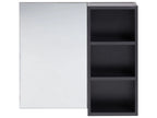 Bathroom Wall Mounted Mirror Cabinet JOINVILLE 60 cm Black
