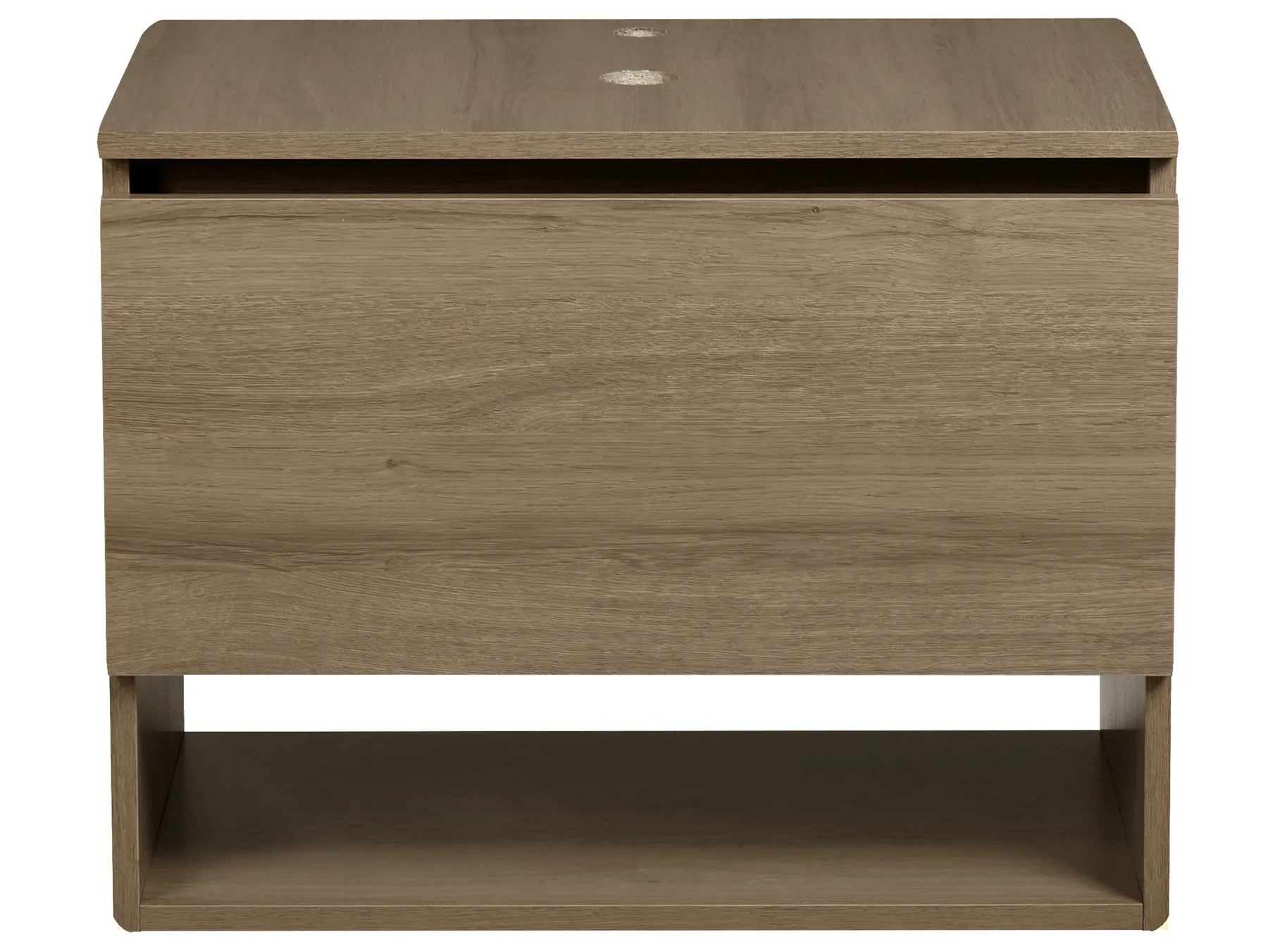 Wall Mounted Vanity Unit NATAL 60 cm Light Brown