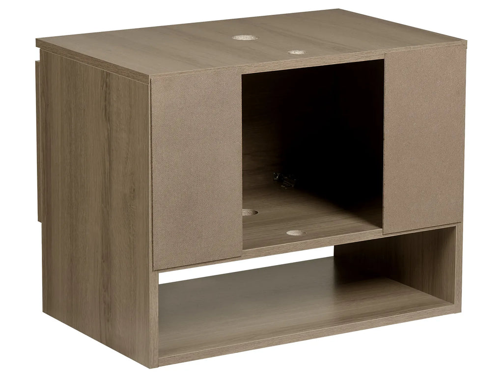 Wall Mounted Vanity Unit NATAL 60 cm Light Brown