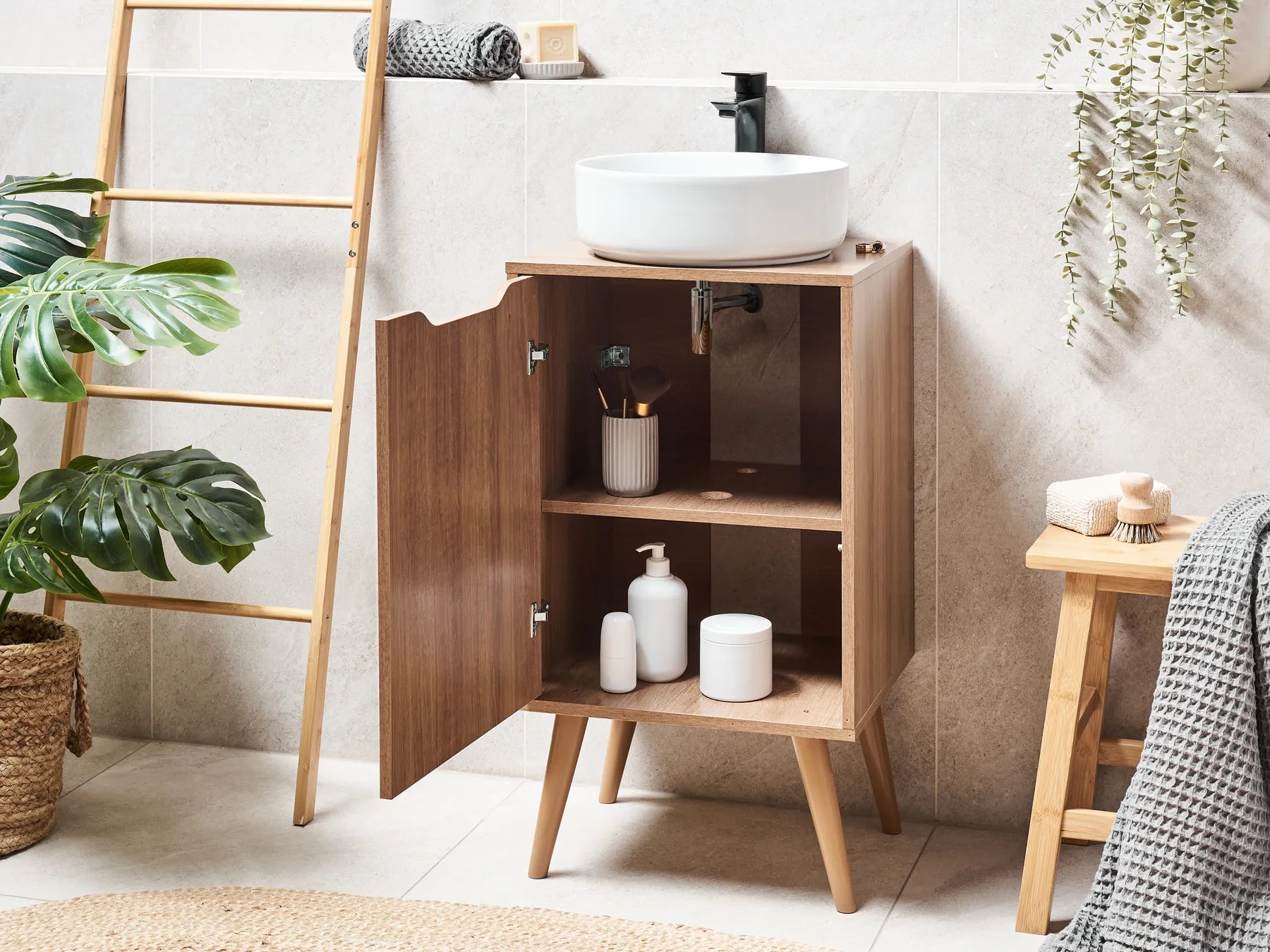 Vanity Unit JUNIN 45 cm Light Brown