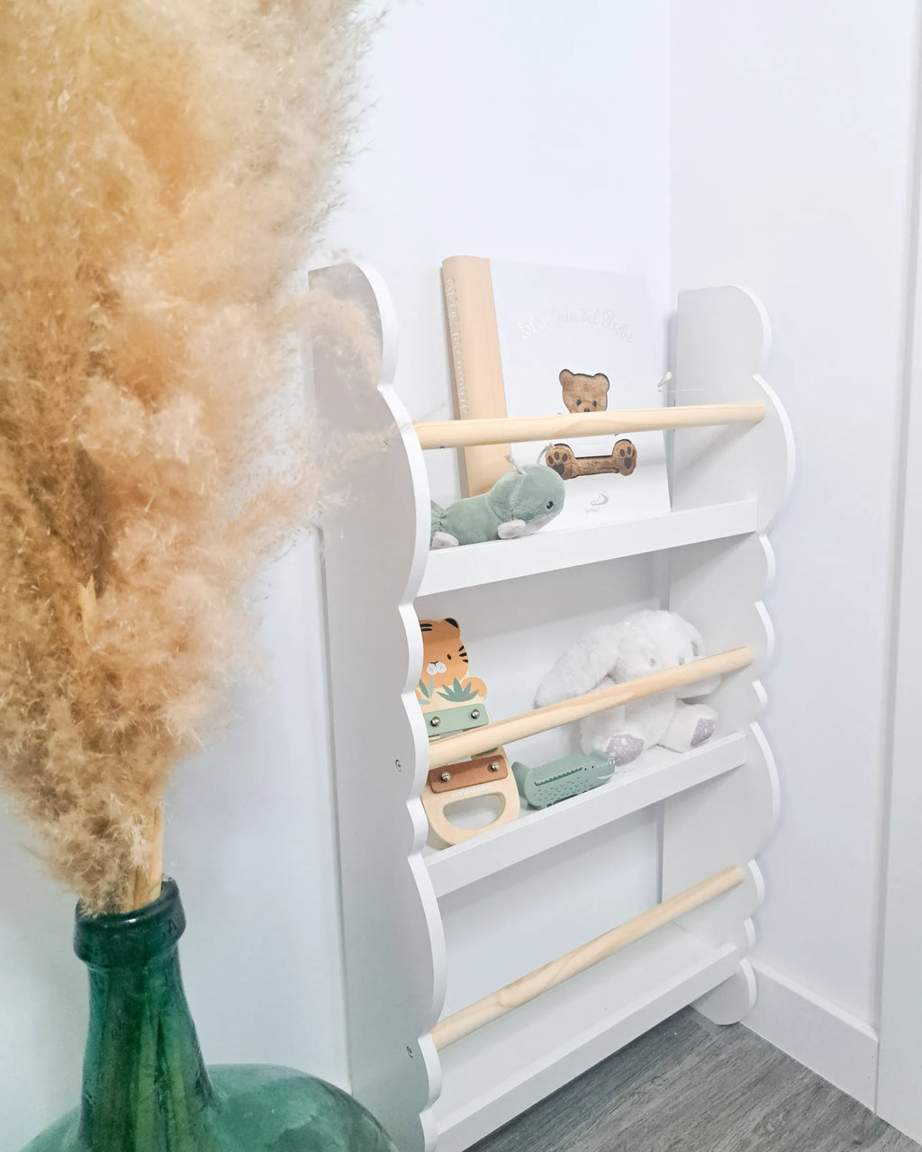 Wall Bookshelf RIGOLET 80 cm White